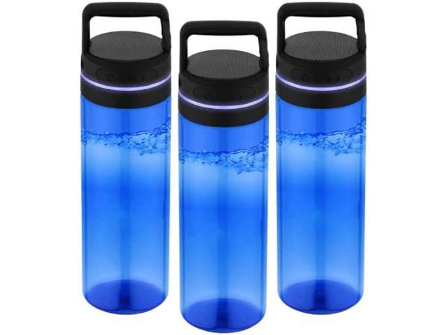 Pack of 3 Bluetooth Speaker Water Bottles with Speaker Lid, 24oz