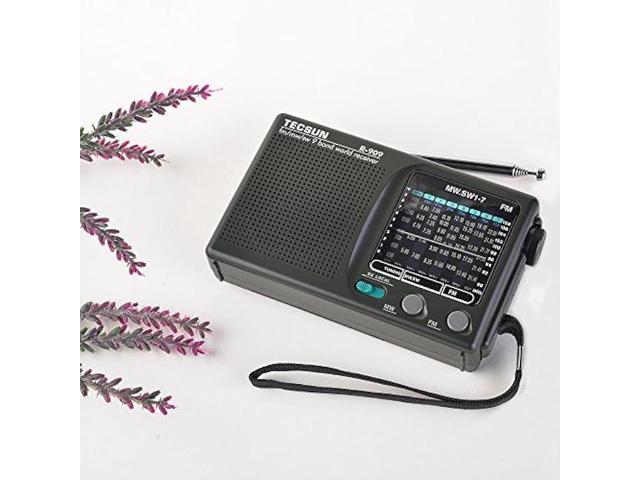 TECSUN R-909 AM/FM/SM/MW (9 Bands) Multi Bands Radio Receiver Broadcast with  Built-in Speaker 
