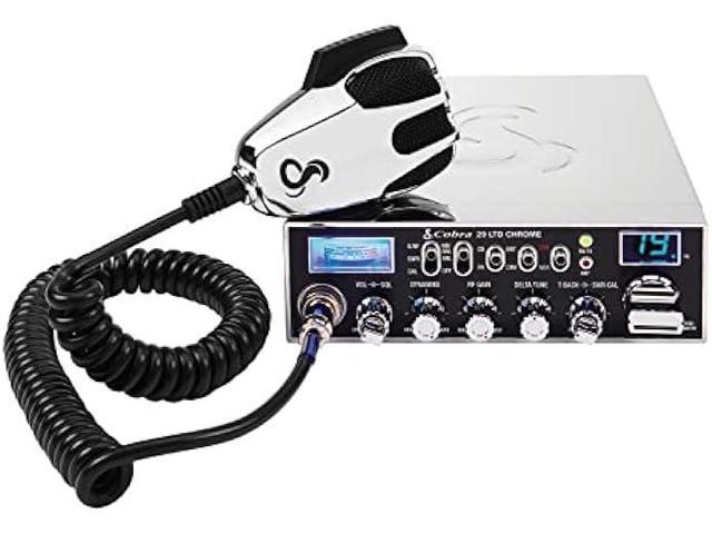 Cobra 29 LTD Professional CB Radio Easy to Operate Emergency Radio,  Instant Channel 9, 4-Watt Output, Full 40 Channels, Adjustable Receiver and  SWR Calibration, Dual-Mode AM/FM Access, Chrome