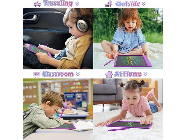 GIGART LCD Writing Tablet for Kids 15 Drawing Board Reusable Electronic Doodle  Pad Portable Scribbler Boards Doodle Board for Kids Ages 4-8Purple 