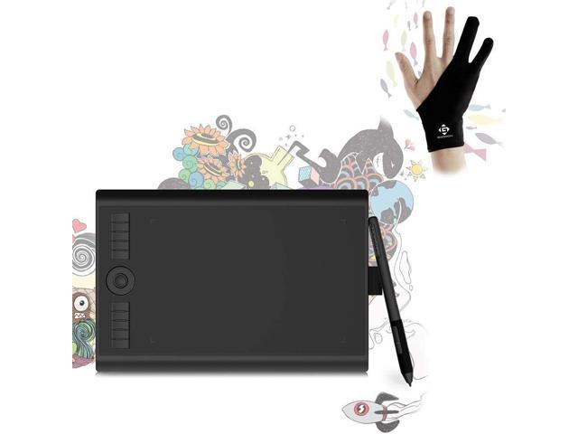 GAOMON Two-finger Black Art Glove for Drawing and Painting