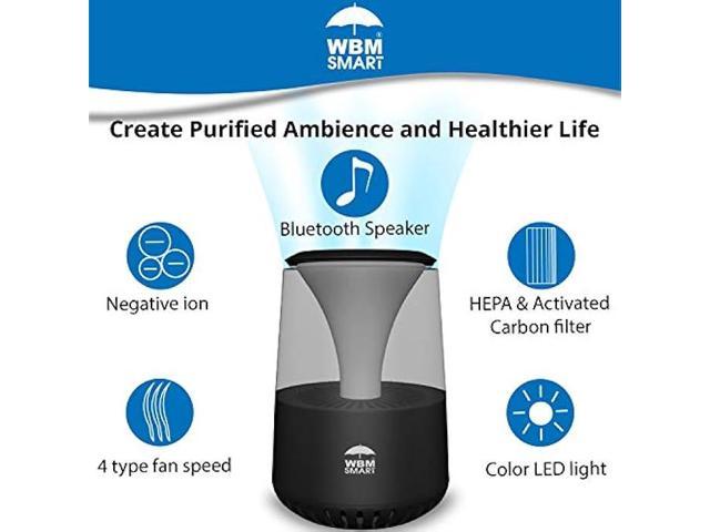 Homvana Air Purifier for Home Larger Room Bedroom, H13 True HEPA Air Filter  Purifiers Cleaner, with Auto Mode, Quality Indicator, SilentAir Tech