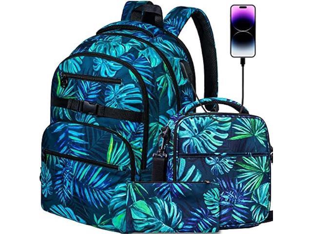 FLYMEI Cool Backpack with USB Charging Port, Anime Backpack for Teens 15.6  inch Laptop Backpack, Luminous Bookbags for Boys Durable Backpack for