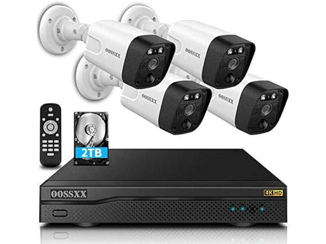 (4K/8.0 Megapixel & 130° Ultra Wide-Angle) 2-Way Audio PoE Outdoor Home ...
