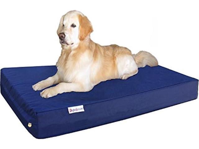 Dogbed4less Jumbo Extra Large Gel Infused Memory Foam Dog Bed with 1680 Nylon Heavy Duty Cover and Waterproof Liner, 55X37X8... 
