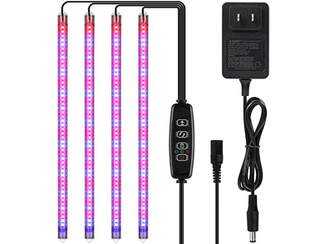 iPower 60W LED Plant Grow Light Strips Full Spectrum for Indoor Plants ...