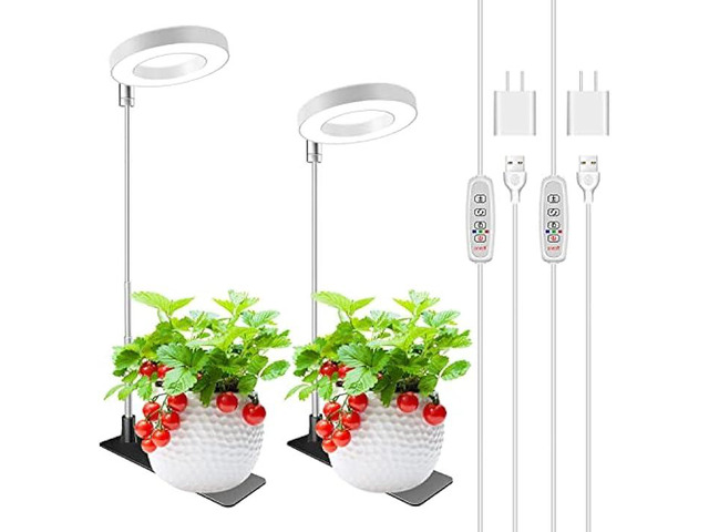 Kullsinss Grow Lights for Indoor Plants, Full Spectrum Halo Growing ...