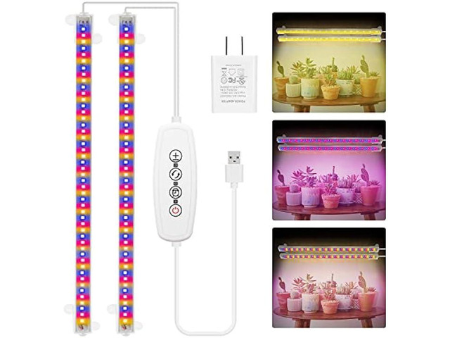 Mosthink Grow Lights for Indoor Plants, Grow Light Strips with Auto ...