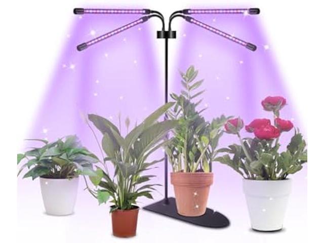 LBW Grow Light for Indoor Plants, Full Spectrum Desk LED Plant Light, Small  Grow Lamp with On/Off Switch, Height Adjustable, Flexible Gooseneck, Ideal