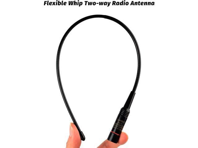 TWAYRDIO 15.4-inch Whip Antenna, SMA male Antenna, Dual Band 2m/70cm Handheld Radio Antenna Replacement for Yaesu Vertex VX-110 VX-150 VX-6R TYT TH-UV