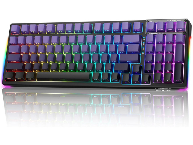AULA F99S Mechanical Wireless Gaming Keyboard, Tri-Mode Bluetooth/2.4G ...
