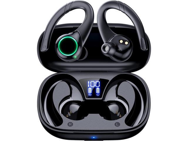 Bluetooth Headphones, 5.2 Stereo aptX Wireless Earbuds Bass Magnetic IPX7  Waterproof Open Bulit-in Mic with 24H Playtime, Lightweight Neckband