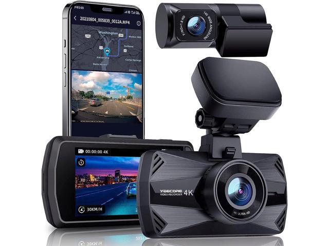 iZEEKER 4K Dash Cam Front and Rear Wi-Fi GPS, 4K+1080P Dual Dash Camera for  Cars, 3'' IPS Touchscreen, WDR, Night Vision, Parking Mode, G-Sensor, 2