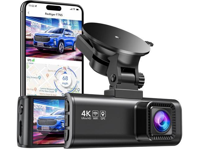REDTIGER Dash Cam for Cars,4K UHD 2160P Car Camera Front, Wi-Fi GPS,3.18  LCD Screen,Night Vision,170° Wide Angle,WDR,G-Sensor,24H Parking Monitor, Support  256GB Max 