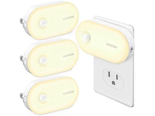 AUVON Night Light Plug in, Bright Motion Sensor Night Light (120 Lumens),  Dimmable Smart LED Night Lights Plug Into Wall, 1-120lm Brightness