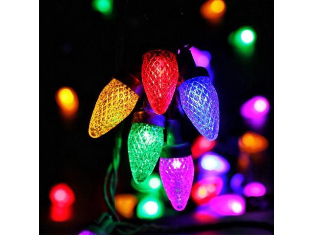 iBaycon Smart C9 Christmas Lights, 50 LED 33ft Bluetooth Outdoor Christmas Lights String, App Remote Controlled, Music Sync Color Changing RGB Connect