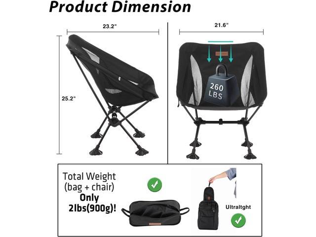 EchoSmile Camping Chairs,Lightweight Portable Camping Folding Chair,Outdoor  Backpacking Chair,Outdoor Lawn Chairs with Carry Bag for Camping Hiking