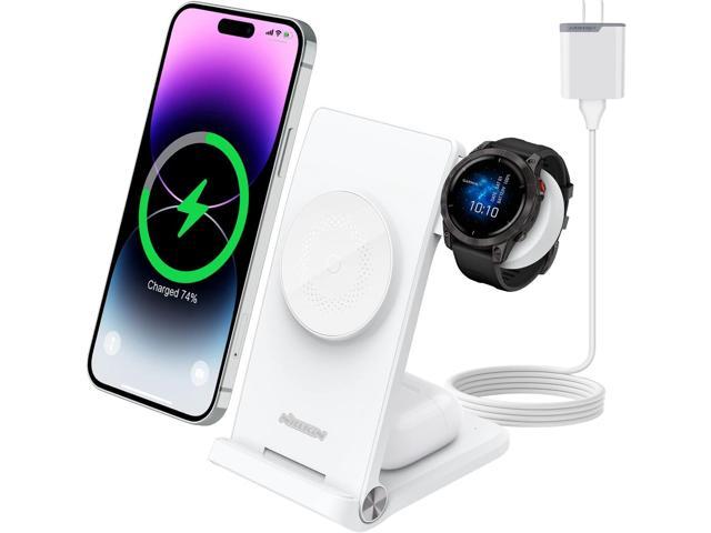Nillkin Charger Stand for Garmin Watch Instinct Fenix 7/7S Forerunner  245/745/945 Vivoactive, 3 in 1 Portable  Foldable Magsafe Wireless Charging  Station for iPhone 14 13 12  AirPods 2/3/Pro - Newegg.com