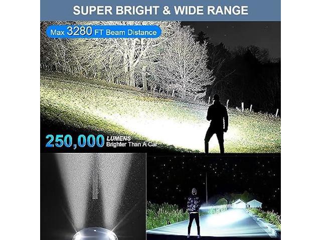 LiltsDRae Flashlights Rechargeable LED Camping Lantern,1200LM 6 Modes Flash  Light 4000 Capacity ,Portable Waterproof Battery Lanterns for Emergency,  Survival KitsHiking, Fishing, Home 