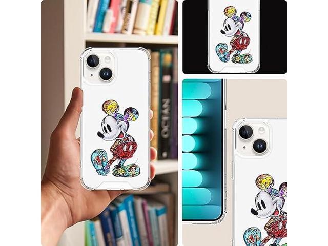 LOUIS VUITTON LV MELTING LOGO SIMPSONS MICKEY MOUSE iPhone 15 Plus Case  Cover
