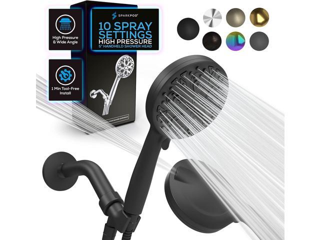 6 function shower head with hose - SparkPod