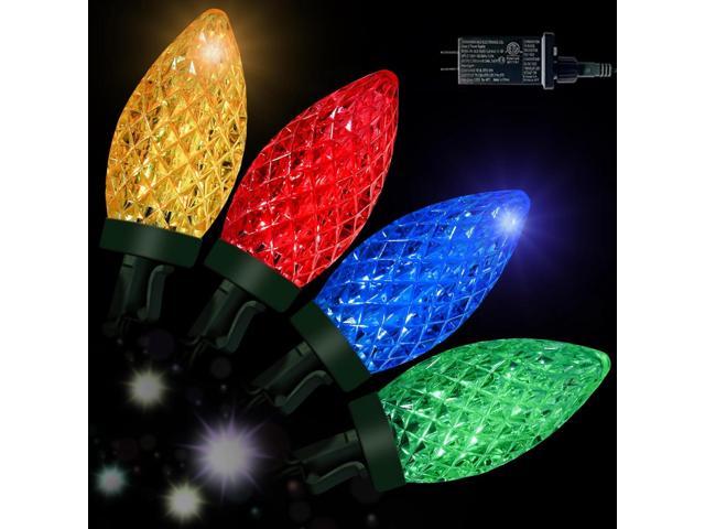 BlcTec christmas lights outdoor 300 led 108ft color changing