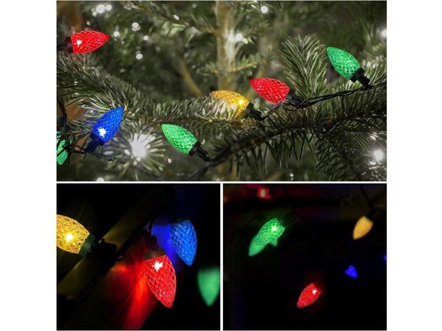 BlcTec christmas lights outdoor 300 led 108ft color changing