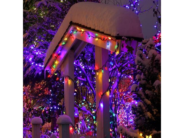 BlcTec christmas lights outdoor 300 led 108ft color changing