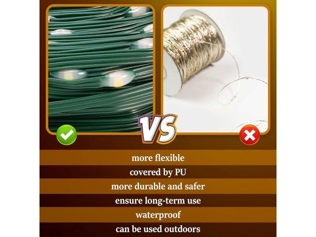 QZYL 410 ft Christmas Lights Outdoor, 1000 LED Long Christmas String Lights, Warm White Fairy Lights for Christmas Decor, Waterproof Christmas Tree Li