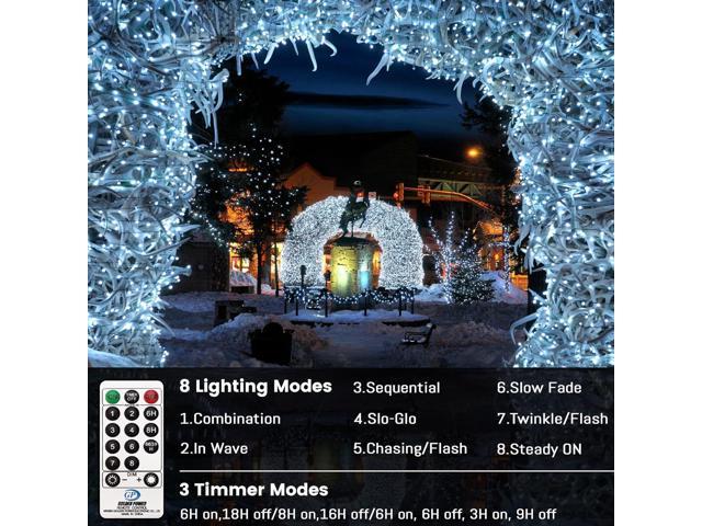 Eueasy Christmas Lights Outdoor, 1000 LED 344FT Fairy String