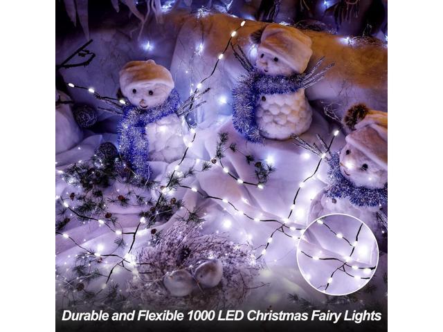 Eueasy Christmas Lights Outdoor, 1000 LED 344FT Fairy String