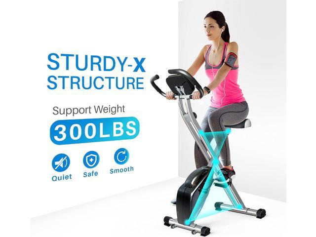 Stamina Upright Exercise Bike 1308 - Fitness Bike with Smart Workout App -  Exercise Bike for Home Workout - Up to 300 lbs Weight Capacity