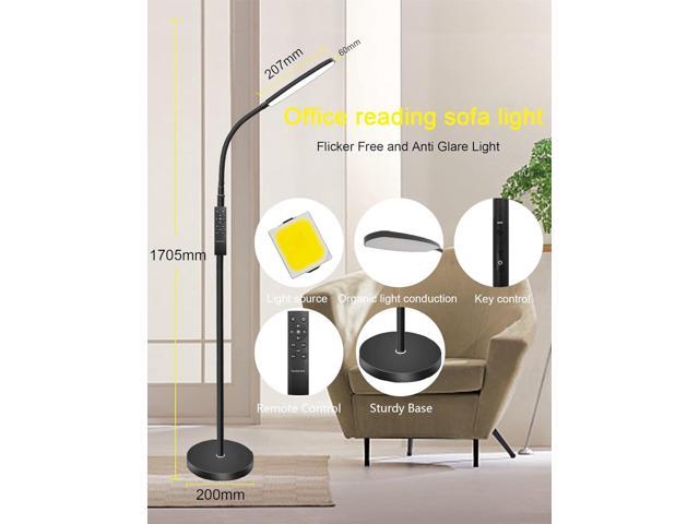 CAUDTK Column Floor Lamps Remote Control Dimmable 61 Inch 3 Smart Light  Bulbs Color Changing Modern LED RGB Tall Standing Lamp for Living Room  Bedroom Kids Room MSRP $108.97 Auction