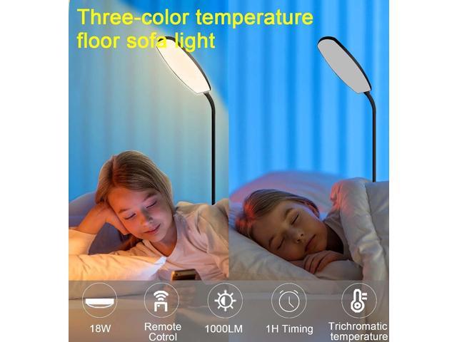 CAUDTK Column Floor Lamps Remote Control Dimmable 61 Inch 3 Smart Light  Bulbs Color Changing Modern LED RGB Tall Standing Lamp for Living Room  Bedroom Kids Room MSRP $108.97 Auction