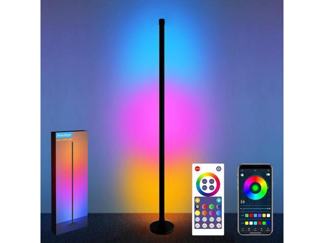 PESRAE Floor Lamp, Remote Control with 4 Color Temperatures, Torchiere  Floor lamp for Bedroom, Standing Lamps