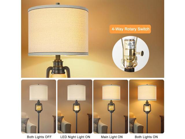 rustic tall bedside lights