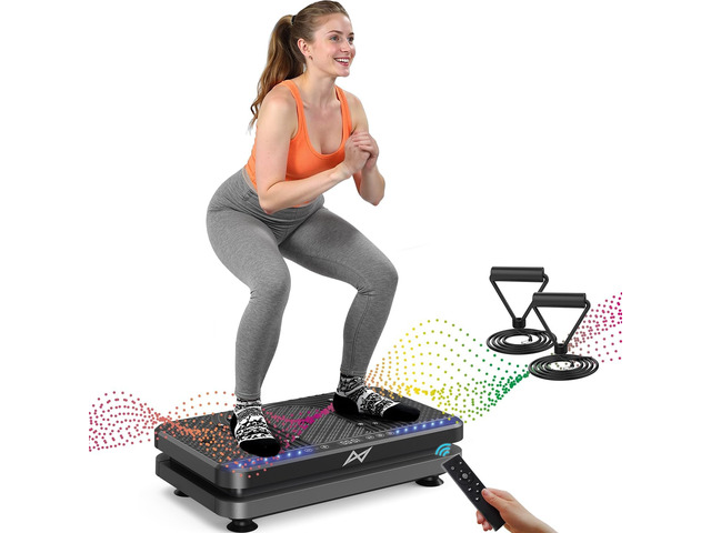 AXV Vibration Plate Fitness Platform Exercise Machine Vibrating Shaking ...