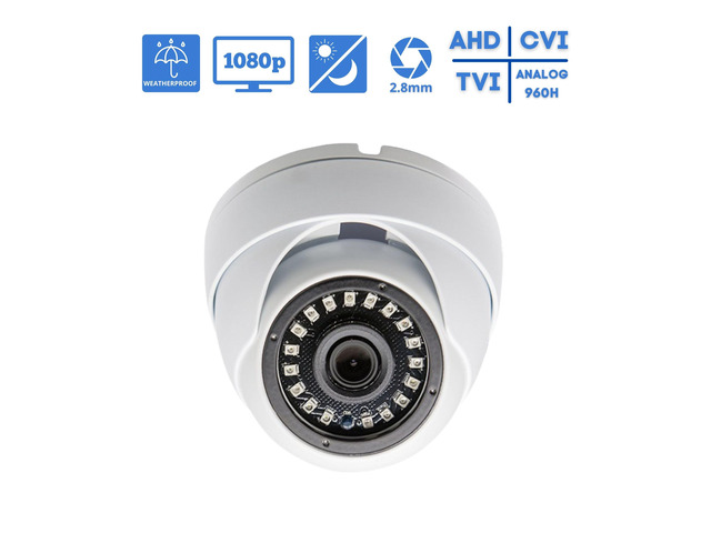 Evertech 1080p HD-TVI/AHD/CVI/Analog Day and Night Vision Outdoor ...