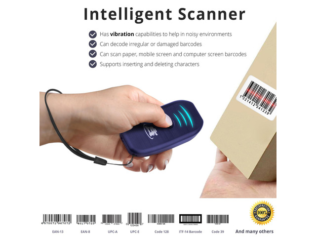 Bp Machine For Home ScanAvenger Wireless Portable 1D&2D Bluetooth Barcode Scanner: Hand Scanner 3-in-1, Cordless, Rechargeable Scan Gun For Inventory - USB Bar Code/QR Reader (1D&2D With No Next Gen Stand)u2026 In