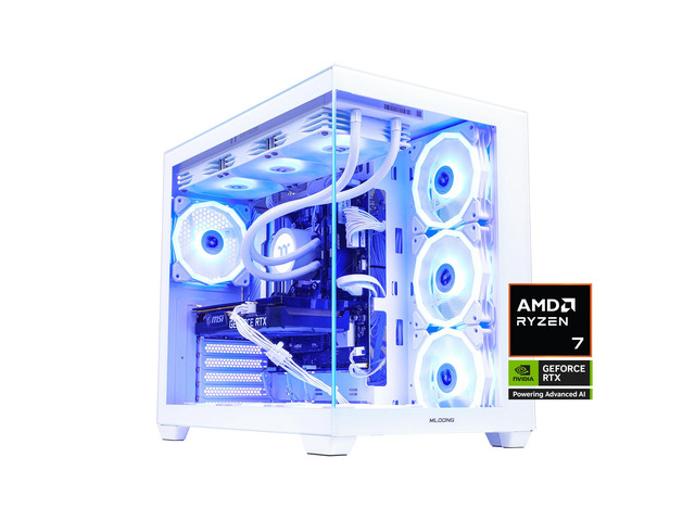 Mloong X-Dragon Gaming PC Desktop, AMD Ryzen 7 9800X3D 8 core 4.7GHz(up ...