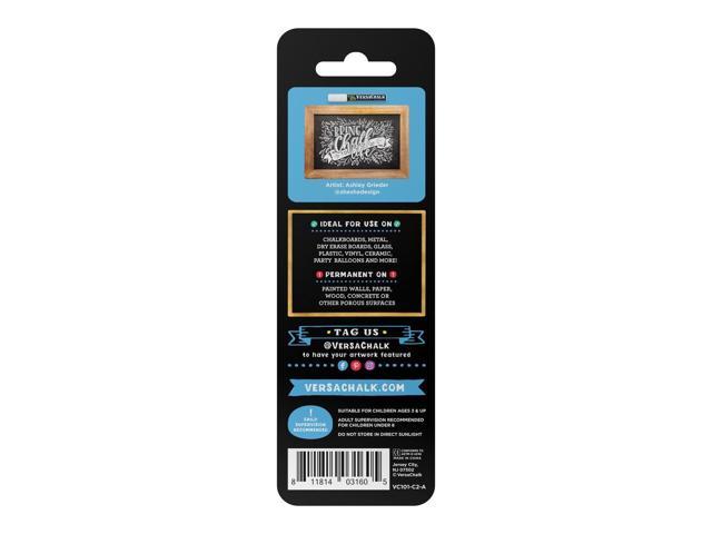 VersaChalk White Chalk Markers, Combo Set, 2 ct