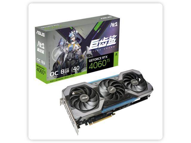 ASUS ATS Gaming GeForce RTX 4060 Ti OC Gaming Graphics Card (PCIe 4.0, 8GB GDDR6, DLSS 3, HDMI 2.1a, DisplayPort 1.4a) ATS-RTX4060TI-O8G-GAMING