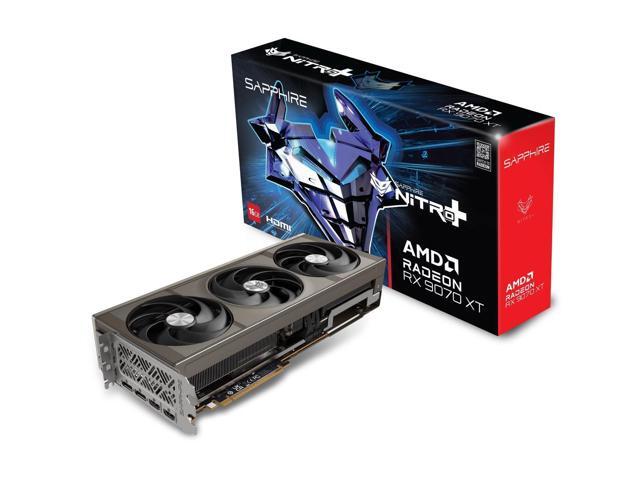 SAPPHIRE NITRO+ Radeon RX 9070 XT 16GB GDDR6 PCI Express 5.0 x16 ATX Graphics Card 11348-01-20G