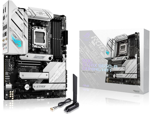 ASUS ROG Strix B650-A Gaming WiFi AMD B650 AM5 Ryzen Desktop 9000 8000 ...