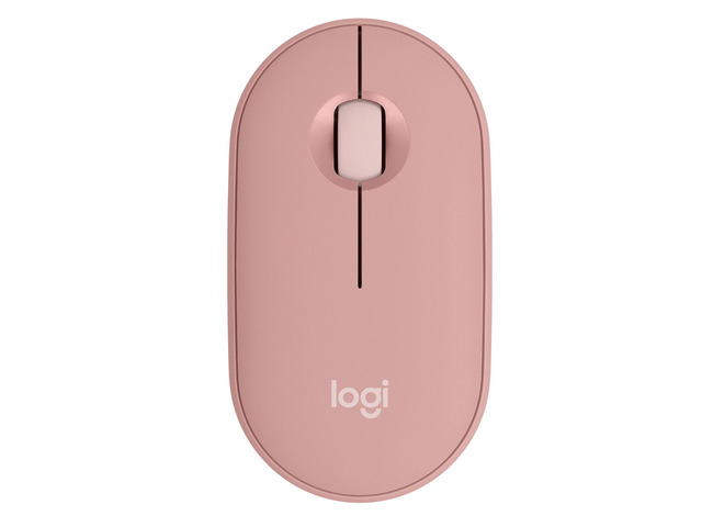 Logitech Pebble 2 M350s Mouse, Slim, compact Bluetooth® Wireless, customizable button, Multi-device pairing, Tonal Rose