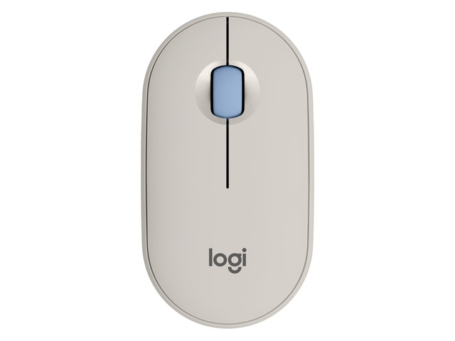 Logitech Pebble 2 M350s Mouse, Slim, compact Bluetooth® Wireless, customizable button, Multi-device pairing, Tonal Sand