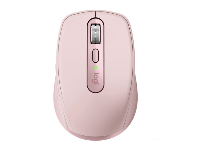 Logitech MX Anywhere 3S Compact Wireless Mouse, Fast Scrolling, 8K DPI Any-Surface Tracking, Quiet Clicks, Programmable Buttons, USB C, Bluetooth, Windows PC, Linux, Chrome, Mac, rose pink