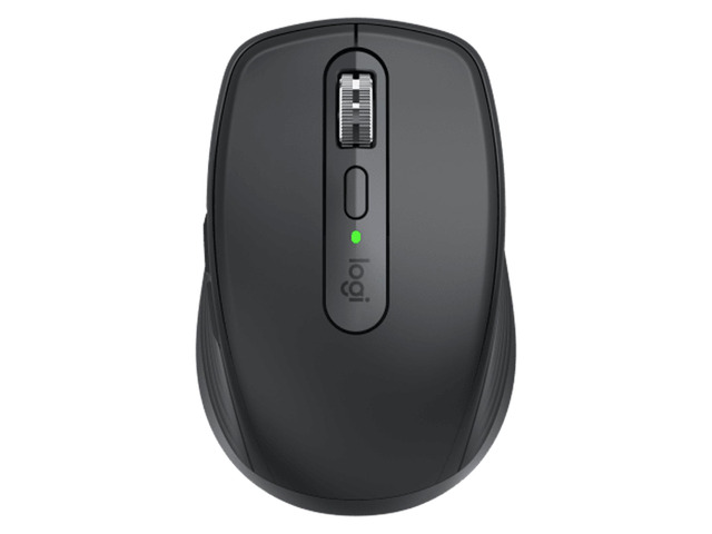 Logitech MX Anywhere 3S Compact Wireless Mouse, Fast Scrolling, 8K DPI Any-Surface Tracking, Quiet Clicks, Programmable Buttons, USB C, Bluetooth, Windows PC, Linux, Chrome, Mac, Black