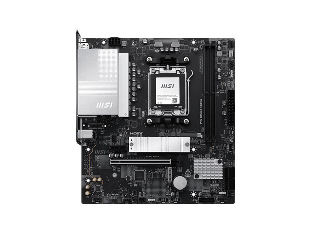 MSI PRO B850M-B GEN4 Motherboard, Supports CPUs: 9800X3D, 9850X3D, 9700X, 9600X (AMD B850/AM5 Socket)