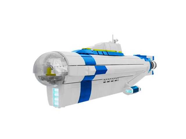 ZITIANYOUBUILD Cyclops Submarine Model 1552 Pieces with Display Stand ...
